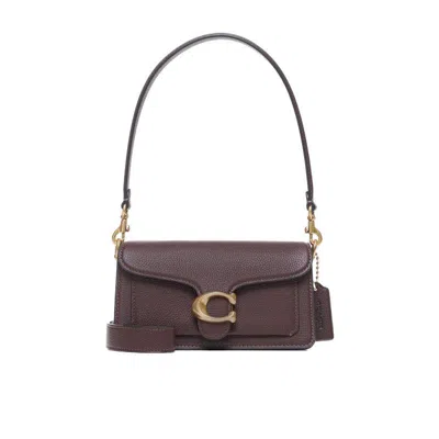 Coach Tabby 26 Logo Plaque Shoulder Bag In Black