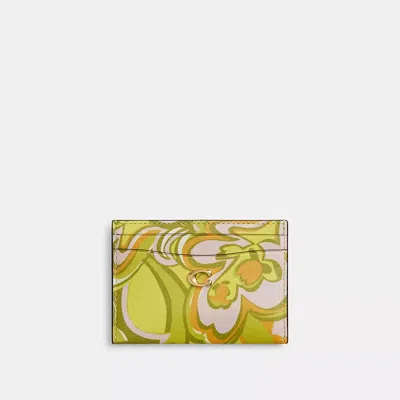 Coach Essential Card Case With Paisley Print
