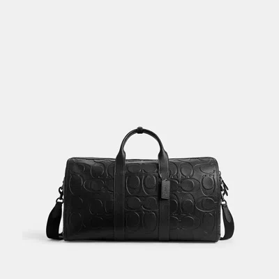 Coach Gotham Duffle Bag 45 In Maxi Signature Leather