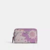 Coach Essential Small Zip Around Card Case With Floral Print