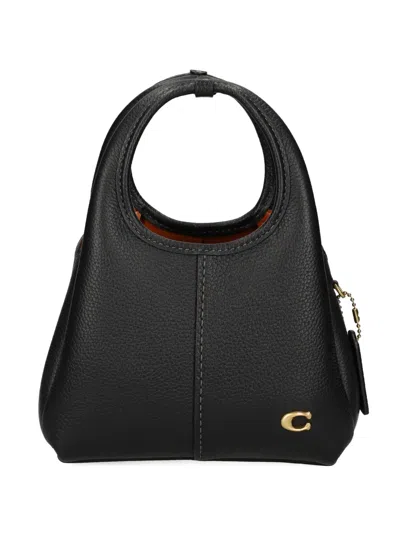 Coach 19 Lana Leather Tote Bag In Black