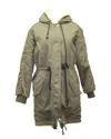 Coach 1941 Shearling Reversible Parka In Green Polyester In Green