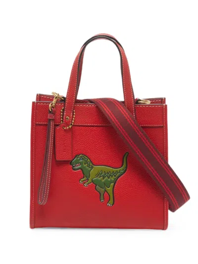 Pre-owned Coach 22 Rexy Field Leather Tote Bag In Red