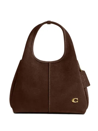 Coach 23 Lana Suede Shoulder Bag In Brown