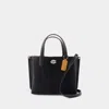 COACH 24 SHOPPER BAG - COACH - COTTON - BLACK