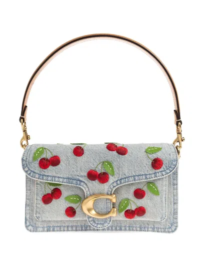 Coach Tabby Shoulder Bag 26 With Cherry Embroidery In Multi