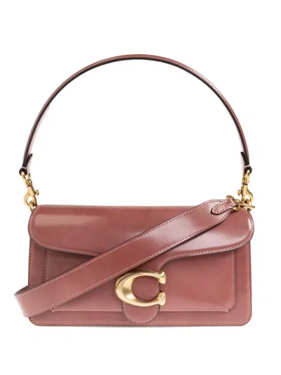 Coach 26 Tabby Logo-plaque Tote Bag In Pink