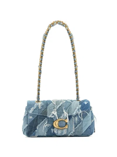 Coach 26 Tabby Patchwork-design Chain-strap Shoulder Bag In Blue