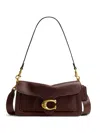 Coach Tabby Grain Leather Shoulder Bag In Brown