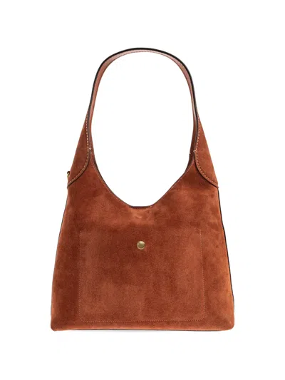 Coach 28 Brooklyn Topstitch Leather Shoulder Bag In Brown