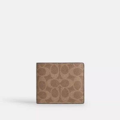 Coach 3-in-1 Wallet In Signature Canvas In Multi