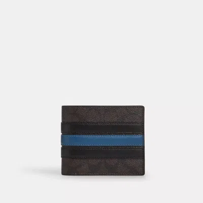 Coach 3-in-1 Wallet In Signature Canvas With Varsity Stripe In Multi
