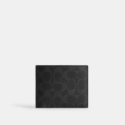 Coach 3-in-1 Wallet In Black Signature