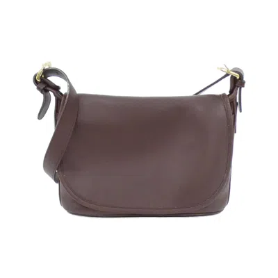 Coach 4150 Leather Shoulder Bag In Brown