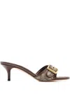 Coach 55mm Margot Buckle Heeled Sandals In Brown