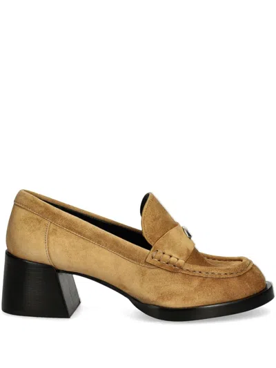 Coach 60mm Natalie Loafers In Nude