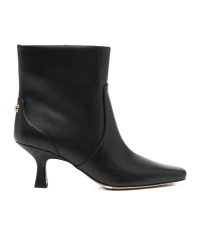 Coach 75mm Leather Heeled Boots In Black