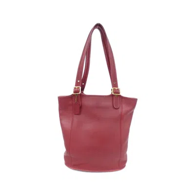 Coach 9090 Leather Shoulder Bag In Red