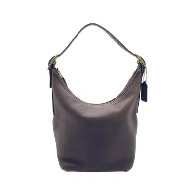 Coach 9823 Leather Shoulder Bag In Brown