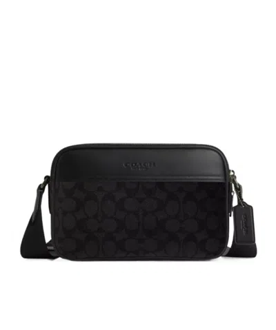 Coach Adjustable Shoulder Strap Cross-body Bag In Black