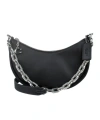 Coach Crescent Glovetanned Leather Shoulder Bag In Black