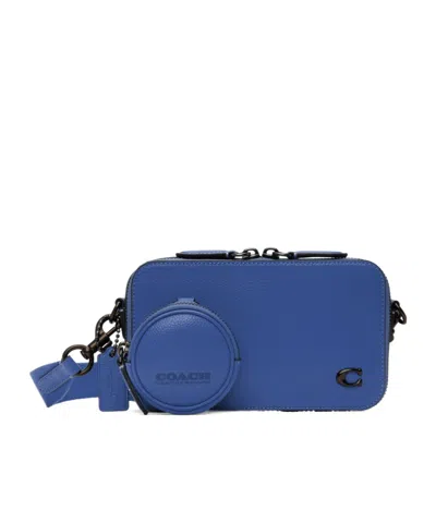 Coach Adjustable Shoulder Strap Shoulder Bag In Blue