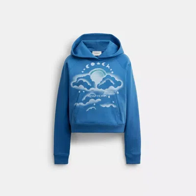 Coach Airbrush Hoodie In Orange