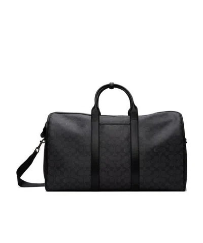 Coach All-over Monogram-pattern Holdall In Black