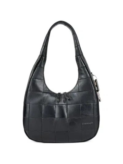 Coach Alter Ego Patchwork Shoulder Bag In Black