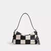 Coach Alter/ego Small Slouchy Shoulder Bag In Checkerboard Upcrafted Leather In Multi