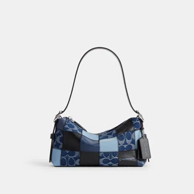 Coach Alter/ego Small Slouchy Shoulder Bag  Purses In Indigo/black