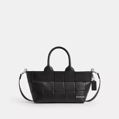 Coach Alter/ego Small Tote Bag In Upcrafted Leather In Black