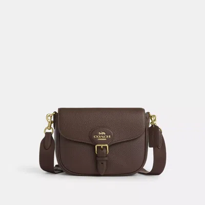 Coach Amelia Saddle Bag In Brown