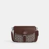 Coach Amelia Saddle Bag In Signature Jacquard In Brown