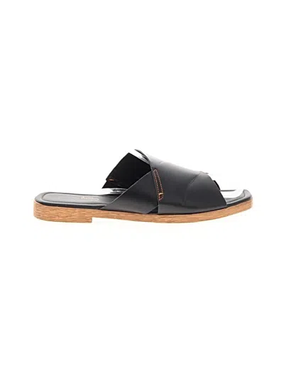 Pre-owned Coach And Four Sandals In Black