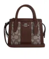 Coach Andrea's Signature Jacquard Shoulder Bag In Red