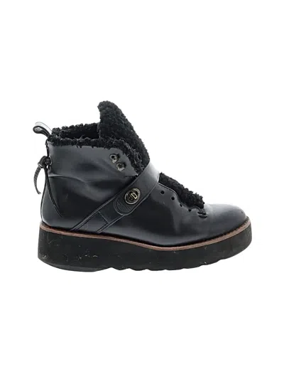 Pre-owned Coach Ankle Boots In Black