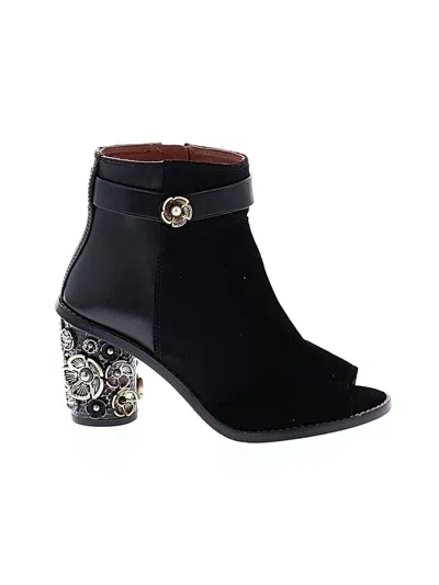 Pre-owned Coach Ankle Boots In Black