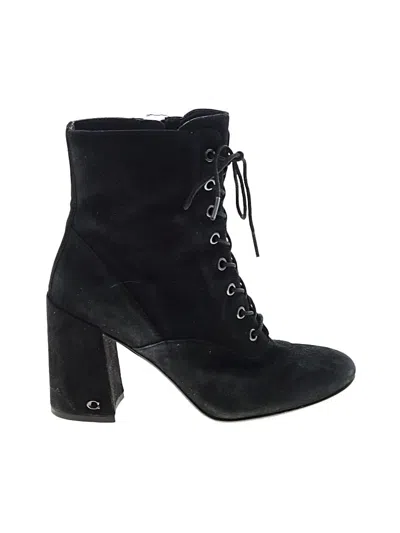 Pre-owned Coach Ankle Boots In Black