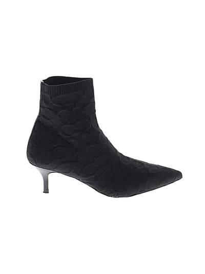 Pre-owned Coach Ankle Boots In Black