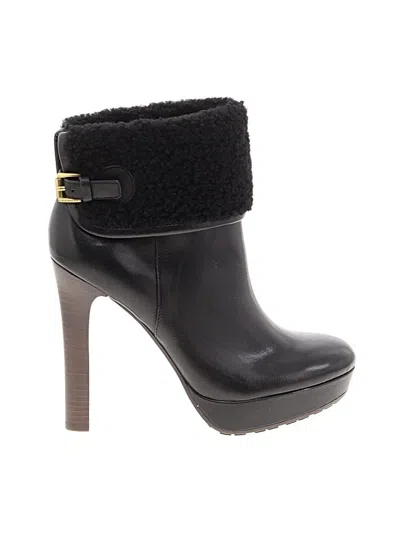 Pre-owned Coach Ankle Boots In Black