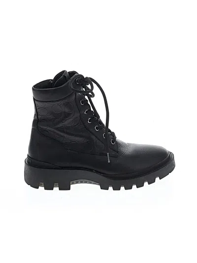 Pre-owned Coach Ankle Boots In Black