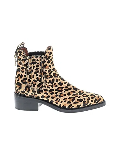 Pre-owned Coach Ankle Boots In Brown