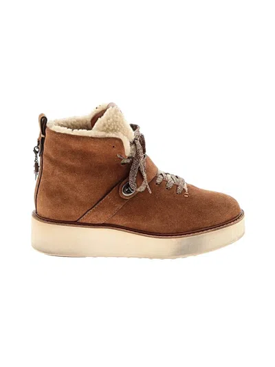 Pre-owned Coach Ankle Boots In Brown