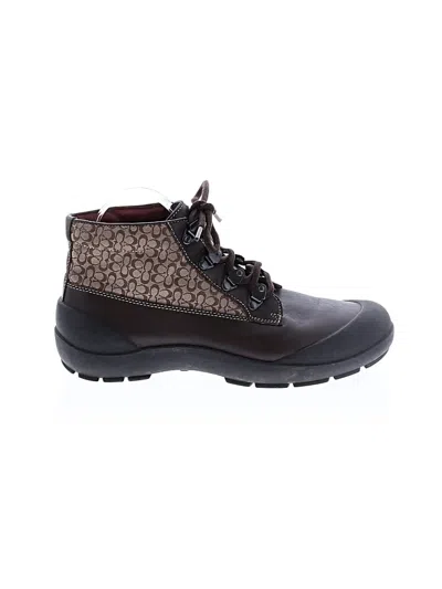 Pre-owned Coach Ankle Boots In Brown