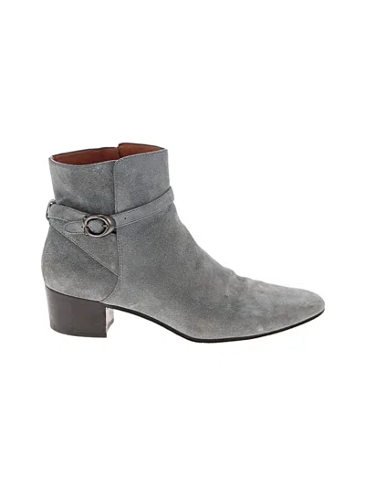 Pre-owned Coach Ankle Boots In Gray