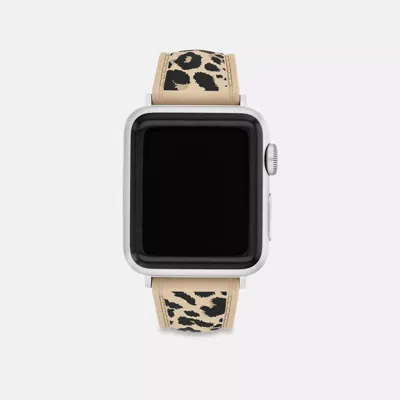 Coach Apple Watch® Strap, 38 Mm, 40 Mm, 41 Mm And 42 Mm In Brown