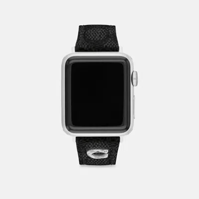 Coach Apple Watch Strap, 38mm, 40mm And 41mm In Black