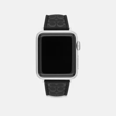 Coach Apple Watch® Strap, 38mm, 40mm And 41mm In Black