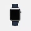 Coach Apple Watch® Strap, 38mm, 40mm And 41mm In Navy Blue